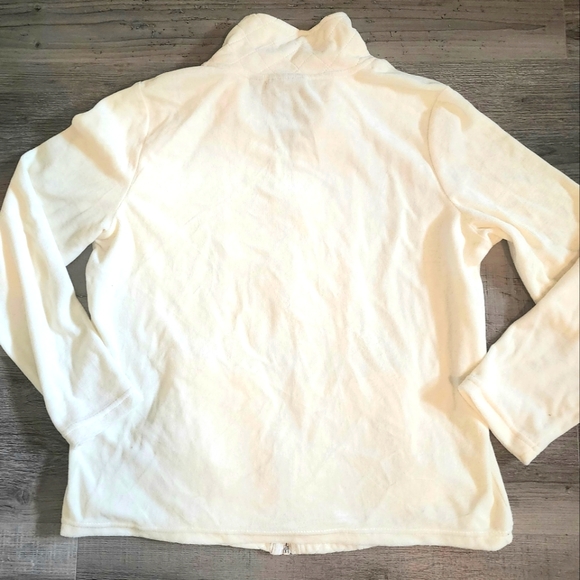 NWT Two-piece Ladies cream velour rhinestone jacket and pants - Picture 3 of 7